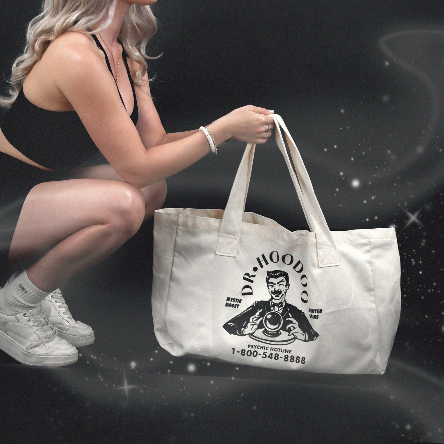 DR. HOODOO® LARGE CANVAS TOTE BAG